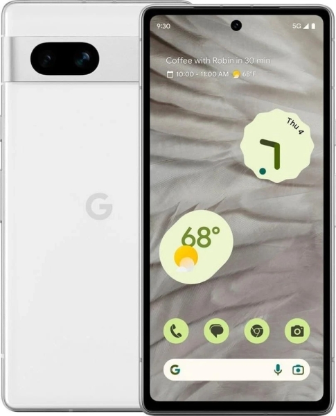 (Weiß) Google Pixel 7a 5G Single SIM Smartphone | 128GB | 8GB RAM