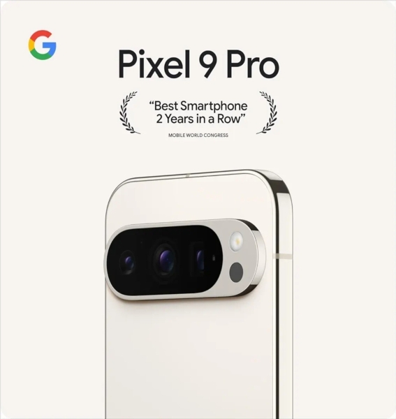 Neu: Google Pixel 9 Pro 128GB, Obsidian Black, entsperrt Smartphone