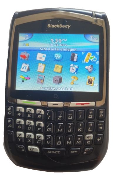 Handy: BlackBerry 8700g – Blau – Smartphone in OVP + funktionsfähig + Rarität +