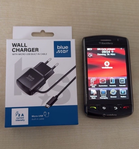 BlackBerry Storm 9500 Smartphone Geprüft, Händler, Garantie, Komplett Schwarz