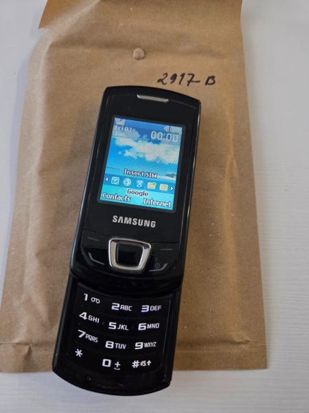 Samsung Monte Slide GT-E2550 Handy (entsperrt) – Strong Black