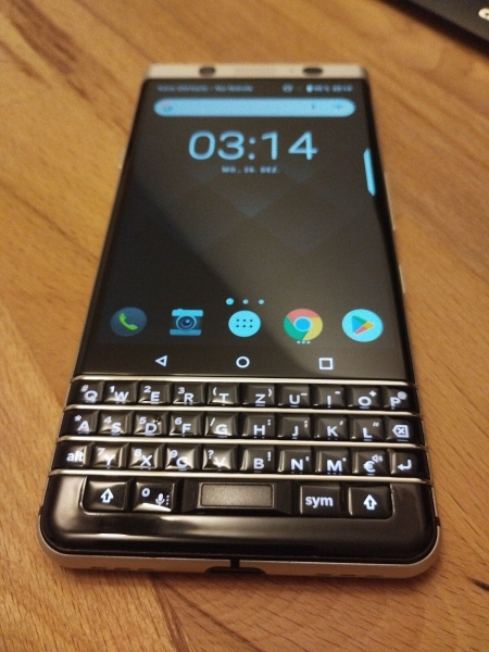 BlackBerry KEYone – 32GB – Silber (Ohne Simlock) Smartphone