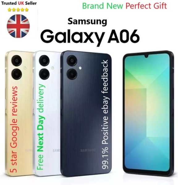 Samsung Galaxy A06 Dual SIM 2024 entsperrt Smartphone brandneu versiegelte Verpackung