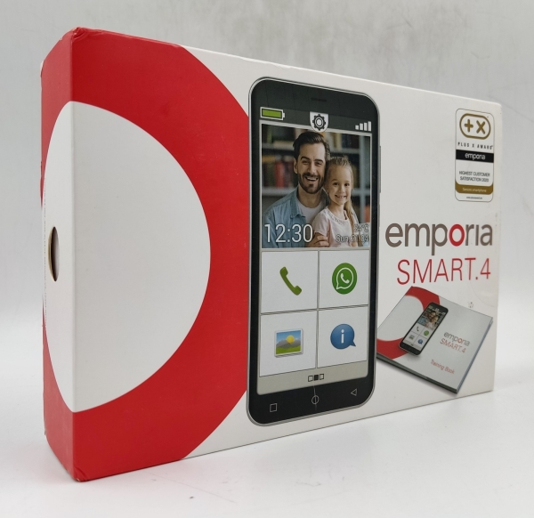 Emporia Smart.4 Android Smartphone für Senioren 4G VoLTE entsperrt – schwarz