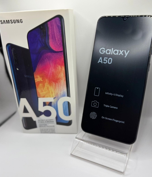 NEU Samsung Galaxy A50 128GB schwarz entsperrt Android Smartphone versiegelt