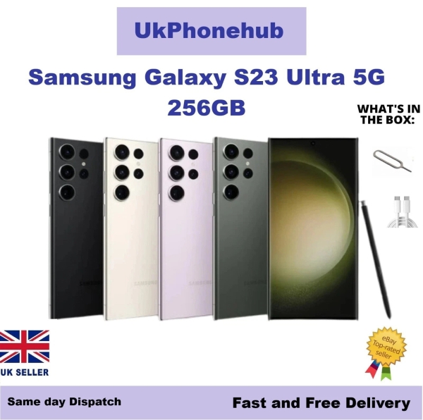 Samsung Galaxy S23 Ultra grün 256GB 5G Smartphone 6,8″ entsperrt – UK Modell D/S