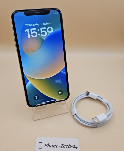 Apple iPhone X – 64GB – Silber (Entsperrt) Fairer Zustand