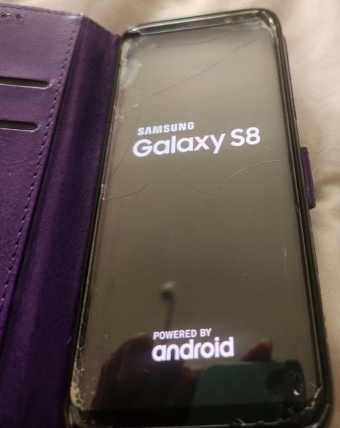 Samsung Galaxy S8 SM-G950F 64GB, funktionstüchtig, gesprungenes Display, blau, entsperrt