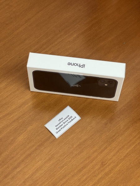 NEU VERSIEGELT APPLE IPHONE 11 64GB SCHWARZ 4G ENTSPERRT 6,1″ – 1 JAHR APPLE GARANTIE