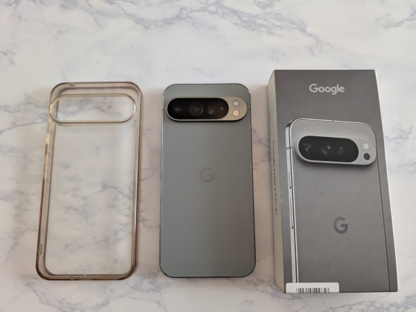 Google Pixel 9 Pro XL Smartphone 256GB, Hazel Grey, entsperrt