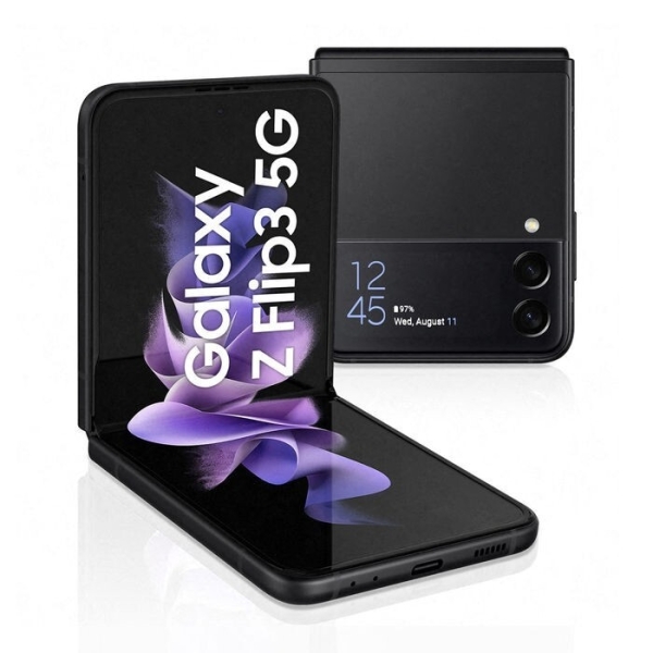 SMARTPHONE SAMSUNG GALAXY Z FLIP3 5G SM F711B 256GB DUAL SIM PHANTOM BLACK SC…