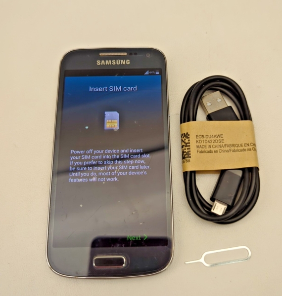 Samsung Galaxy S4 mini schwarz entsperrt 8GB 4,3″ Android Smartphone