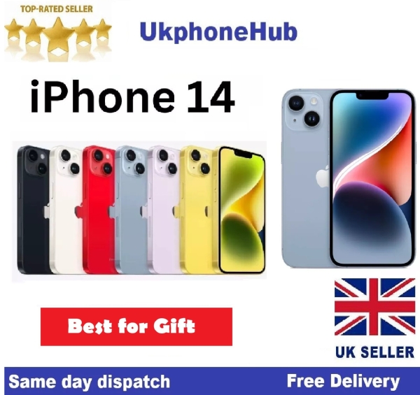 Apple iPhone 14 – 128GB entsperrt Smartphone mit Apple Garantie nagelneu versiegelt