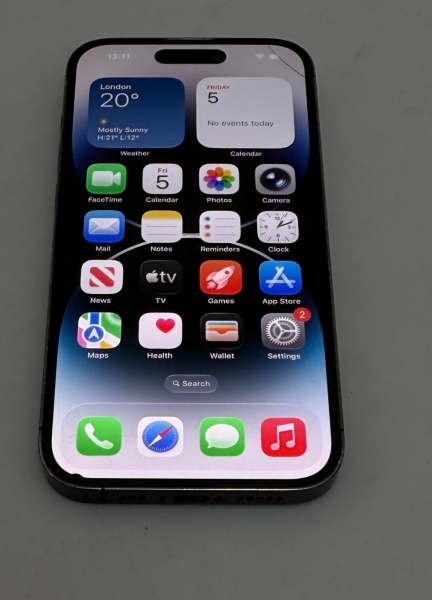 APPLE IPHONE 14 PRO 128GB SMARTPHONE ENTSPERRT FUNKTIONIERT PERFEKT 3CM RISS IN ECKE