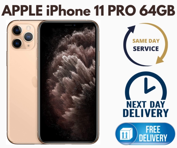 Apple iPhone 11 Pro 64GB entsperrt Smartphone goldfarben SEHR GUTER ZUSTAND