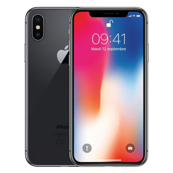 Apple iPhone X – 64GB – Space Grau (Ohne Simlock) A1901 (GSM). Generalüberholt. (d)