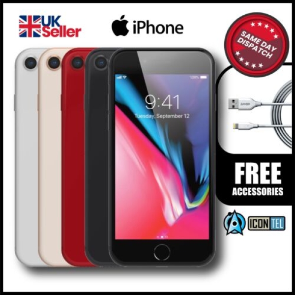 Apple iPhone 8 64GB entsperrt Smartphone 12 Monate Garantie Klasse „B“ Zustand