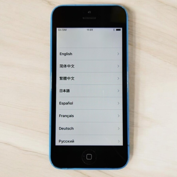 Handy Smartphone Apple iPhone 5C blau MG902Y/A 8GB/1GB iOS 10.3.3