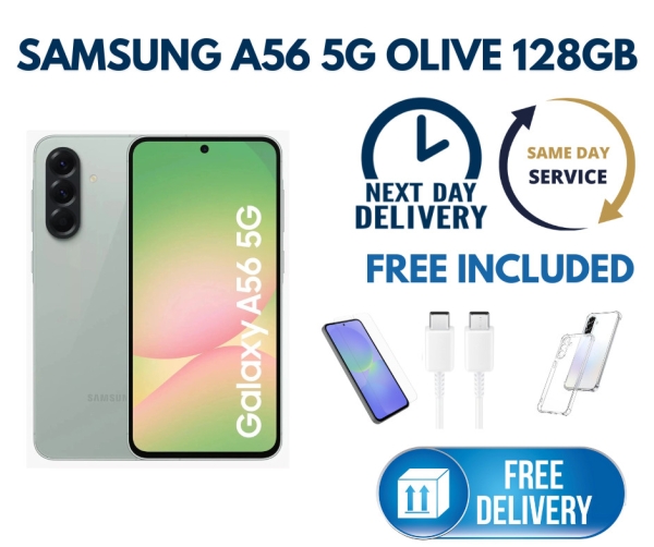 Samsung Galaxy A56 5G 128GB entsperrt Dual Sim oliv Farbe Android Smartphone
