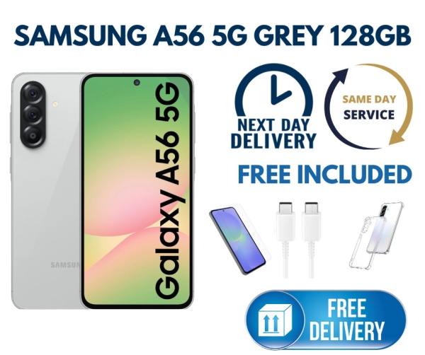 Samsung Galaxy A56 5G 128GB entsperrt Dual Sim grau Farbe Android Smartphone