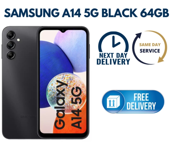 Samsung Galaxy A14 SM-A145R 64GB Smartphone Handy Schwarz Entsperrt Makelloser Zustand