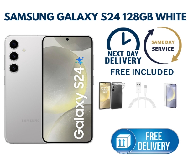 Samsung Galaxy S24 128GB 5G weiße Farbe entsperrt Single Sim Android Smartphone