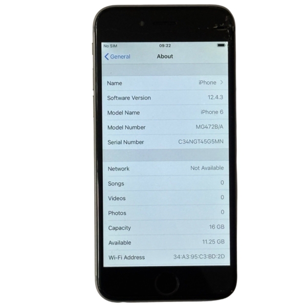 Apple iPhone 6 16GB – entsperrt Smartphone schwarz