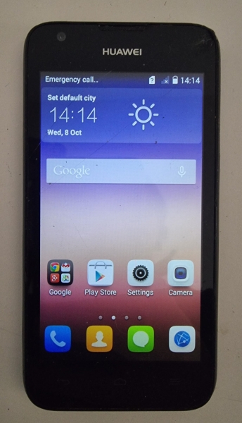 Huawei Y550-L01 schwarz entsperrt 4GB 4,5″ 5MP 1GB RAM Android Smartphone gesprungen