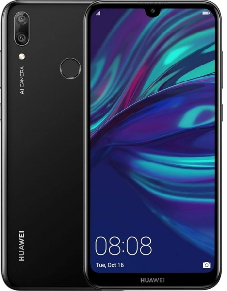 Huawei Y7 2019 Smartphone DUB-LX1 LTE 32GB entsperrt 6,26″ schwarz Android – gesprungen