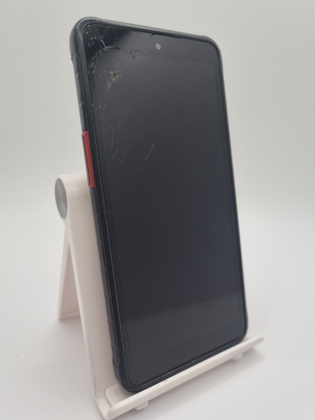 Samsung Galaxy XCover 5 schwarz 64GB robust Android Smartphone gesprungen defekt #B