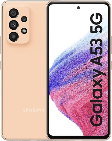 Samsung Galaxy A53 5G 128GB Android 15 Smartphone 6,5″ OLED IP67 Orange