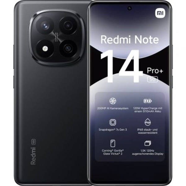 Smartphone Xiaomi NOTE14PP 5G 8-256 BK Octa Core 8 GB RAM 256 GB Schwarz 6,67
