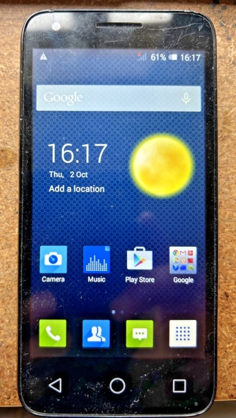Alcatel Pixi 3 (4.5) 4027X schwarz (entsperrt) 4G Android Smartphone