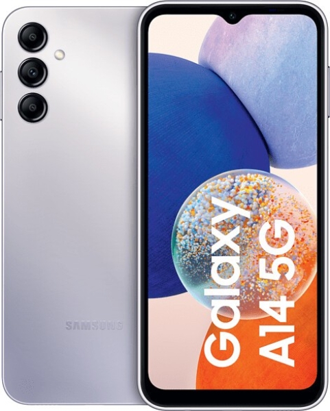 Samsung Galaxy A14 5G Dual-SIM Smartphone 64GB Silber Silver – Sehr Gut