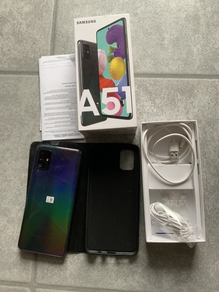 Samsung Galaxy A51 Dual SIM Schwarz 128 GB Smartphone Android Ohne Simlock LTE