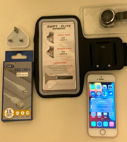 Apple iPhone SE – 32GB – Roségold (Vodafone) A1723 (CDMA + GSM) *Zubehör