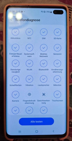 Samsung Galaxy S10+ Plus Smartphone Weiss 128 GB 6.4 Zoll Dual Sim