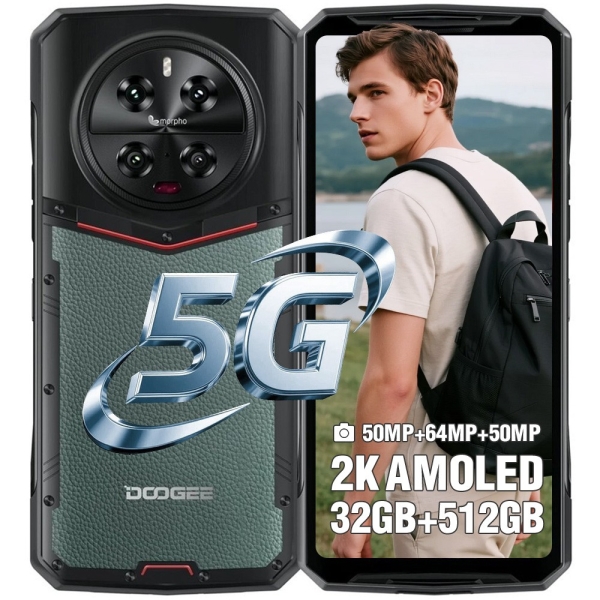 DOOGEE DK10 5G Outdoor Smartphone 32GB+512GB 5150mAh Nachtsicht Handy GPS GPRS