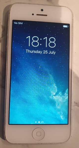 Apple iPhone 5 – 16GB – Weiß & Silber (Entsperrt) A1429 (GSM)