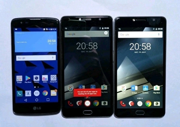Restposten 3 Android Smartphone, LG K8, Vodafone VDF 700, Vodafone Netz
