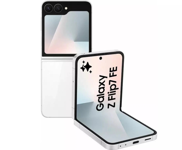 Samsung Galaxy Flip7 FE 5G 6,7“ Smartphone 128GB entsperrt SIM-frei – weiß