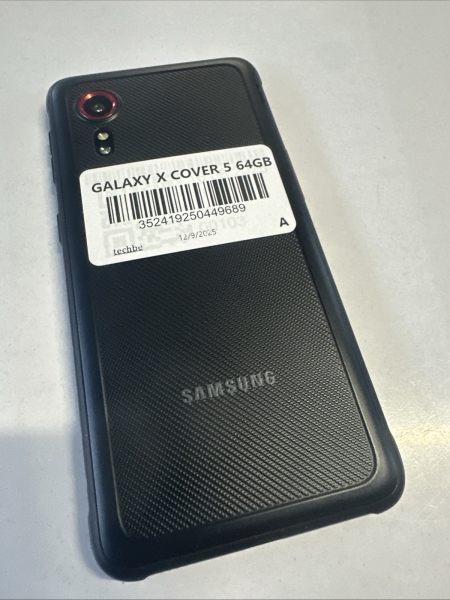 Samsung Galaxy XCover 5 schwarz 64GB wasserdicht robust Smartphone UK entsperrt