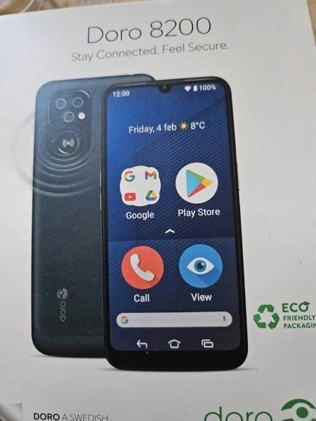 Doro 8200 4G Smartphone mit Hilfe