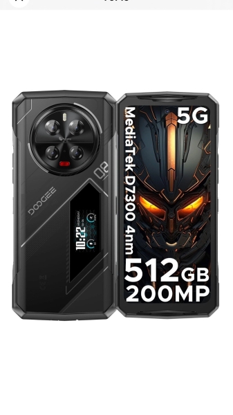 2025 Doogee V40Pro Dual 5G Rugged Smartphone 36GB+512GB Android 14 8580mAh Handy