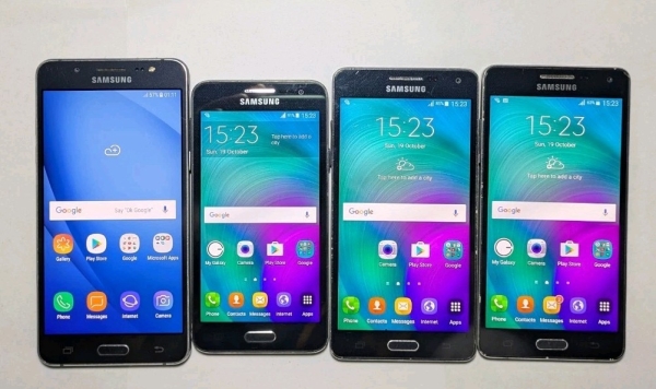 Restposten 4 Samsung Smartphone, A3, A5, J5, entsperrt, Details in Beschreibung