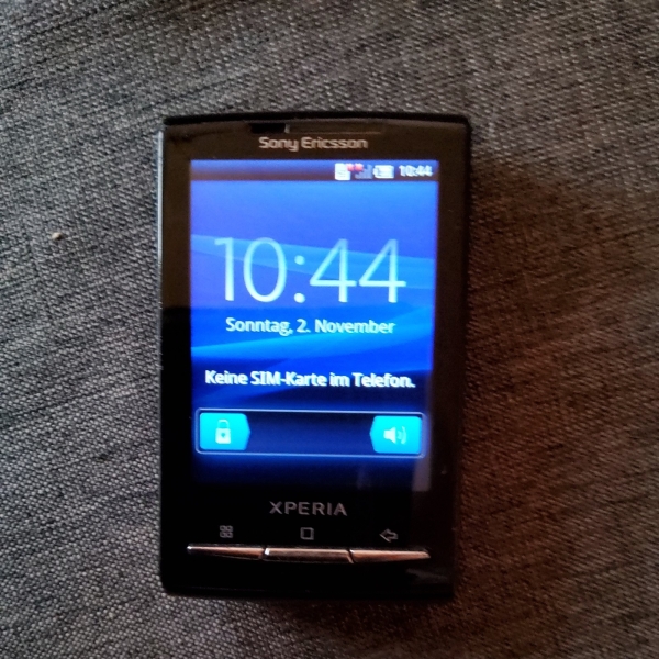 Sony Ericsson  Xperia X10 mini E10i – Schwarz (Ohne Simlock) Smartphone