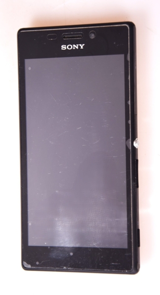 Sony Xperia M2 D2303 – Schwarz (Ohne Simlock) Smartphone mit Displayglas