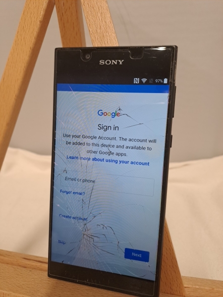 Sony Xperia L1, G3311, in SCHWARZ Displaybruch verkauft von AgeUK