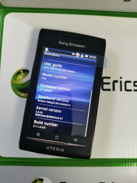 Sony Ericsson Xperia X8 E15, E15i, E15a, Shakira  (Unlocked) Smartphone 256MB