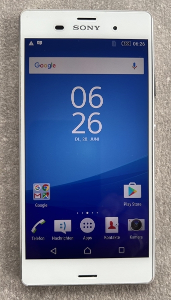 Sony Xperia Z3 D6603 16GB Weiß (Ohne Simlock) Smartphone mit OVP